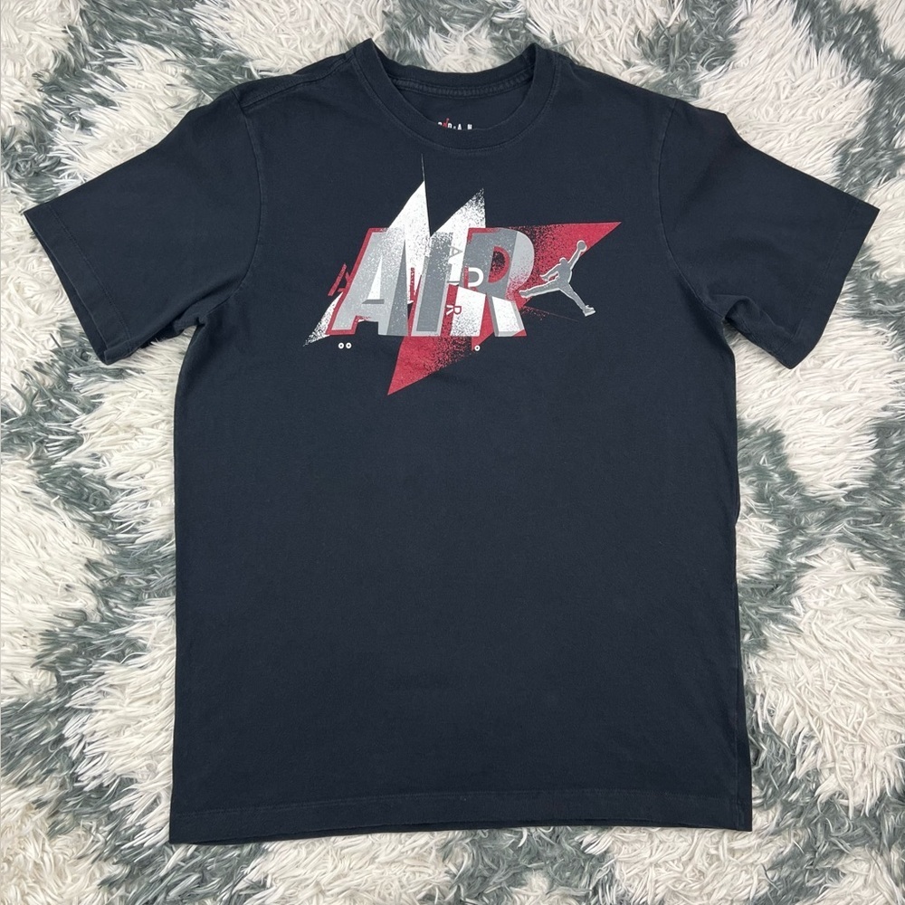Jordan Men’s Black Graphic T-shirt Size Medium 363277-00A